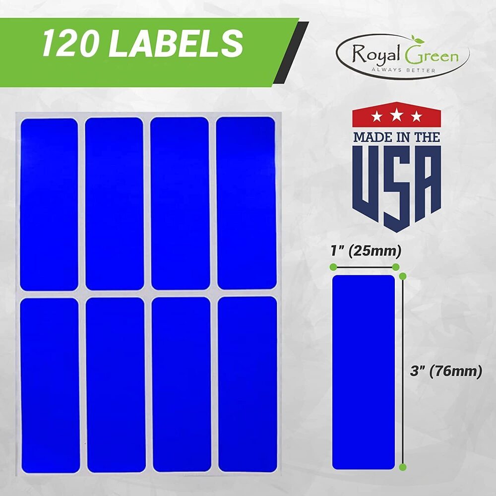 6772 Rectangular Stickers Color Coded Write on Labels for Organizing - Picture 2 of 6